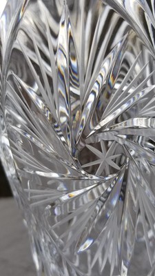Vintage Cut Glass Vaseレトロ ガラス 花瓶 ステンドグラス Vintage flower vase ガラス花瓶 | ハルカゼフラワー