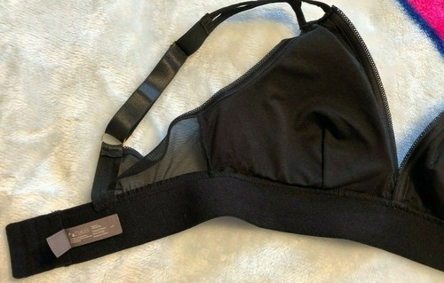 Daisy FUENTES Size L Black Lace 36C Wire Free Lined 36 C Bralette Bra - Picture 6 of 8