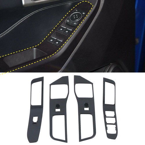 Kit de cubiertas de accesorios interiores 21 piezas de fibra de carbono para Ford Explorer 2020-2022 - Imagen 4 de 12