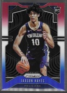 2019-20 Prizm Jaxson Hayes Red White Blue Prizm Rookie RC #254 Pelicans