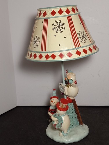 Metall SCHNEEMANN Figur Lampe Kerzenhalter Teelicht Schneeflocke Weihnachten Kohls - Bild 11 von 24