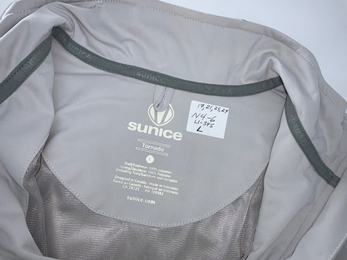Sunice Tornado Model Golf Jacket L Women Gray Polyester Full Sunice Tornado Model Golf Jacket L Women Gray Polyester Full