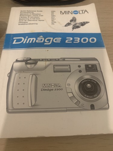 Vintage Minolta DIMAGE 2300 Digital Camera, Manual, Leads, bag. UNTESTED!!! - Picture 3 of 19