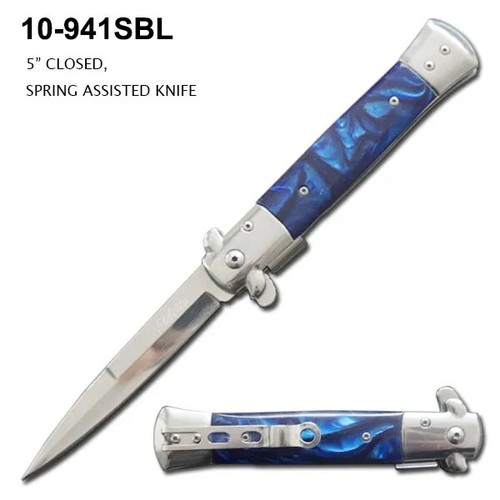 (WHOLESALE LOT x 14) Italian Milano Style Spring Assisted Pocket Knife - 941S - Picture 3 of 8