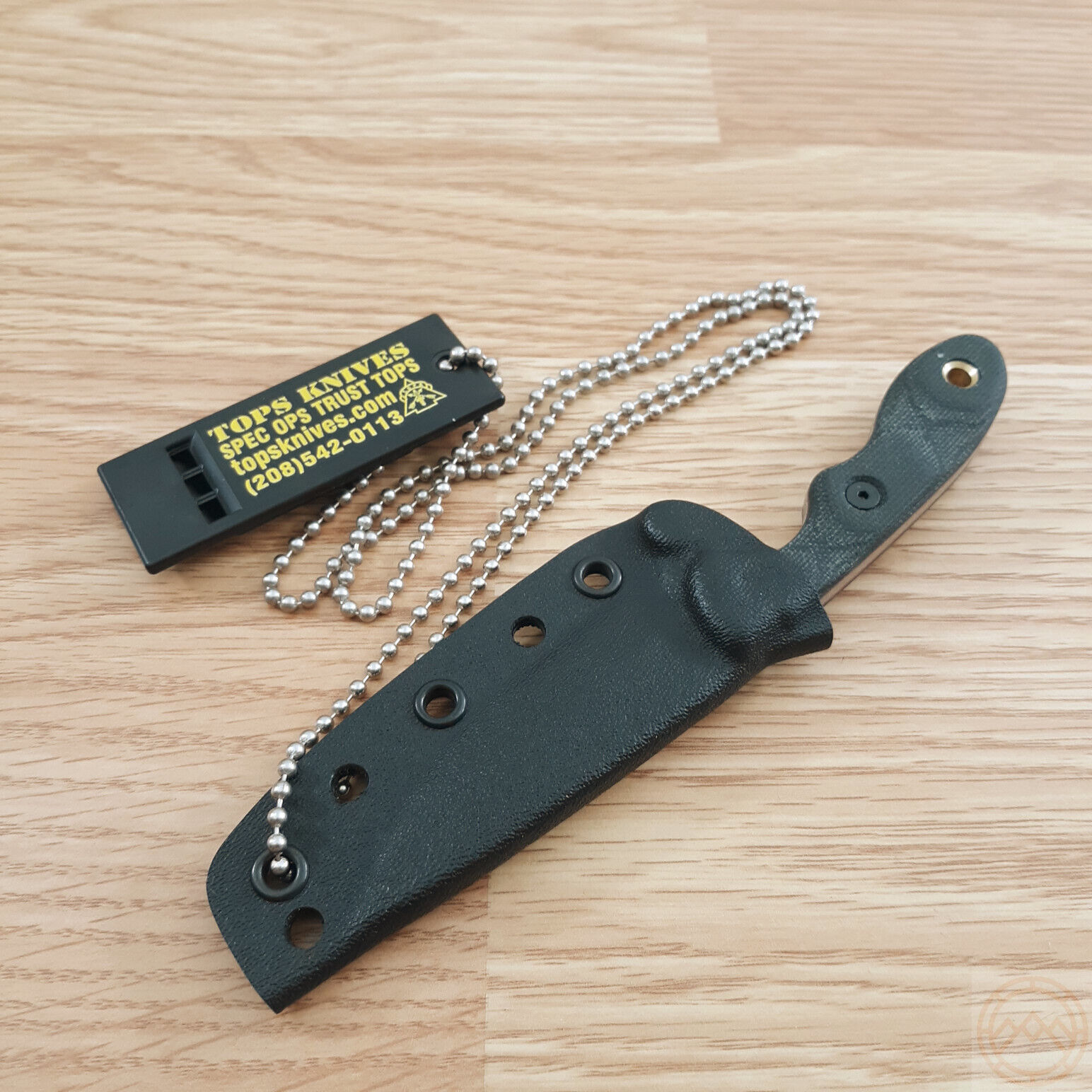 TOPS Knives Mini Scandi Survival Fixed Blade Knife Black 3in Msk TOPS Knives Mini Scandi Survival Fixed Blade Knife Black 3in Msk
