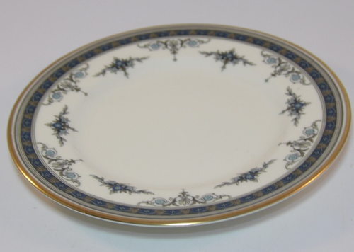 2 Minton Grasmere Blue & Gold Trim 6.5" Side Sandwich Tea Plates c1980 Excellent - Picture 2 of 5