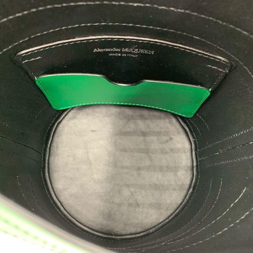 Alexander McQueen curve shoulder bag Small Green Used - Picture 16 of 19
