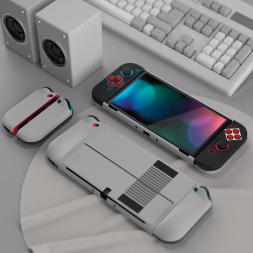 Carcasa rígida protectora OLED AlterGrips estilo clásico NES para Nintendo Switch - Imagen 7 de 10