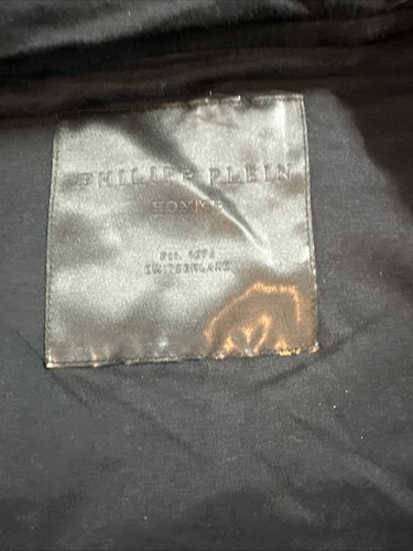 philipp plein hoodie used XXL Black With White Leather - Picture 6 of 8