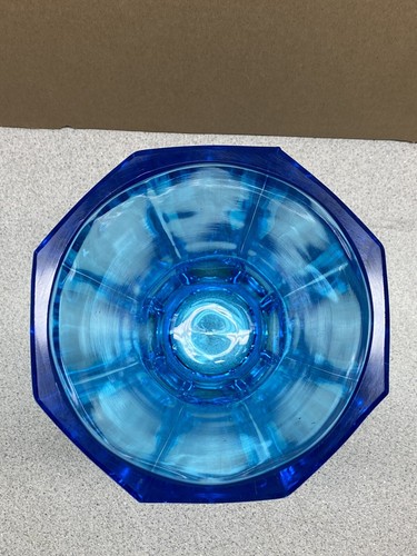 VAL SAINT LAMBERT ANTIQUE ART DECO MCM GLASS VASE OLD MODERN BELGIUM UV-Reactive - Picture 4 of 14