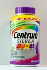 Centrum Silver Multivitamin Multimineral Supplement for WOMEN 50+, 275 Tablets