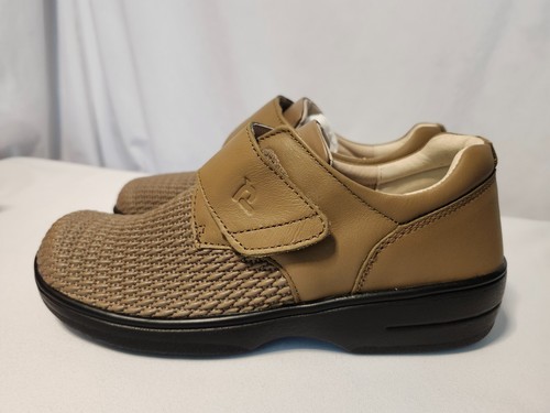 Propet Womens Shoes Olivia WPRX25 Taupe, New With Box Size 8 M, Hook & Loop