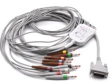 Schiller One piece EKG/ECG cable 10leads wire AHA banana 4.0 Compatible