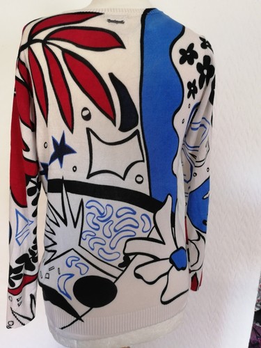 Desigual Quirky Lightweight Jumper Size M I want more Love - Picture 3 of 8