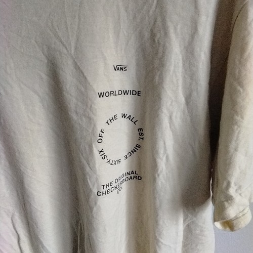 Vans Worldwide Off The Wall Yellow Size Large Short Sleeve Original Checkerboard - Picture 7 of 9