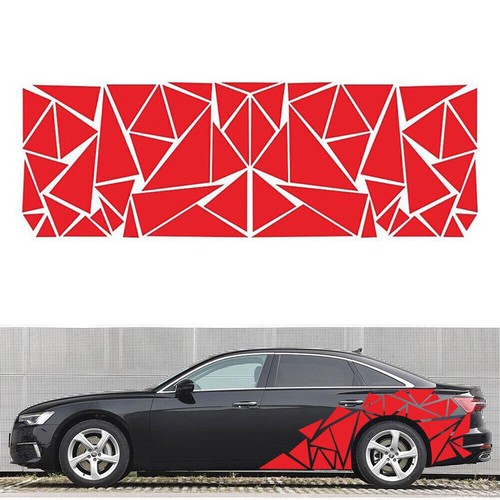 Triangle Car Body Side Decal Vinyl Geometric Graphics Stickers 78 x23 in - Bild 13 von 16