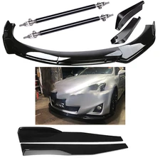 Front Bumper Lip Splitter Spoiler Body Kit Side Skirt For Lexus IS200t IS250