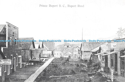 R521976 Prince Rupert B C Rupert Road 1909 Pionier Postkarten Wegpresse