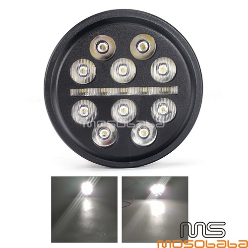 Luz antiniebla LED de 4,5" para Harley Dyna Sportster Softail Touring Forty Eight - Imagen 9 de 12