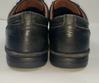 Clarks Mens 9 M Black Leather Lace Up Casual Comfort Oxfords