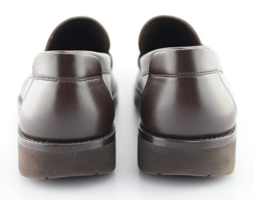 Herren Salvatore Ferragamo "Fiorino" dunkelbraune Leder Halbschuhe Größe US 8,5 - E - Bild 4 von 6
