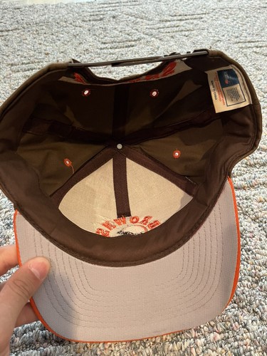 Vintage 90s Drew Pearson Cleveland Browns NFL Football Snapback Hat - Picture 4 of 5