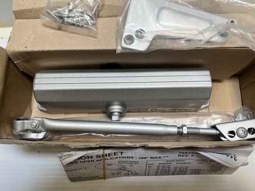 PDQ 3100-Series AD8-3101 BF-4 BC PA 689 Silver Door Closer - Picture 3 of 6
