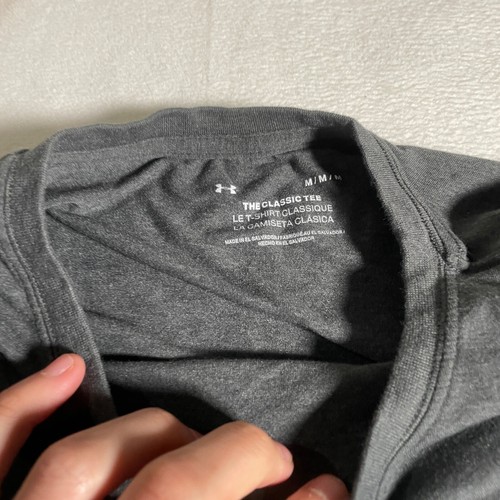 Under Armour Shirt Womens Medium Gray Gym Workout Excercise Tee Fierce Fine T - Picture 8 of 15