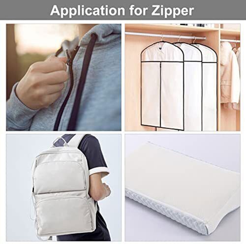 10Yards Bulk Zipper, #3 Zippers for Sewing, Black  Nylon coil Zipper Replacement - Bild 5 von 5