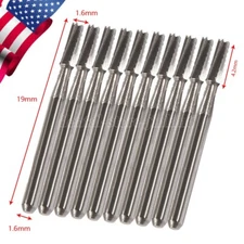 Dental Carbide Drill Burs FG-558 Tungsten Steel for High Speed Handpiece USA