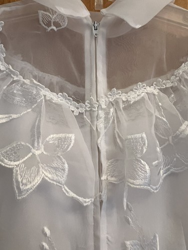 First Communion Dress Flower Girl Custom Long Sleeves See Measurements For Size - Picture 5 of 8