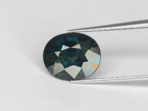 GRS-zertifiziert MADAGASKAR blauer Saphir 1,89 Karat natürlich unbehandelt oval - Bild 3 von 9