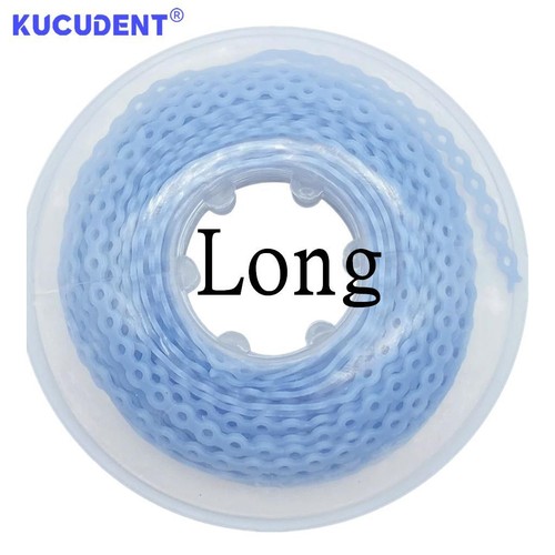 Kucudent Dental Orthodontic Elastic Power Chain Braces Rubber Band Ultra Long - Picture 49 of 72