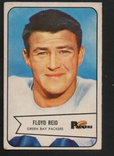 1954 Bowman Football Card #22 Floyd Reid-Green Bay Packers Vg Ex Card