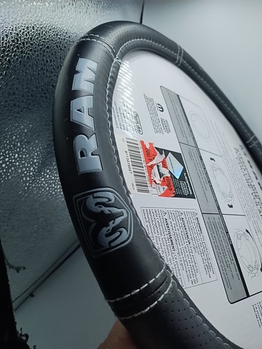 NEW Ram Deluxe Series Speed Grip Steering Wheel Cover Universal 14.5"-15.5" - Picture 7 of 11
