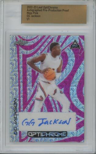 2022 Leaf Optichrome Proof Mojo Pink GG Jackson 1/1 Auto RC Rookie - Picture 1 of 1