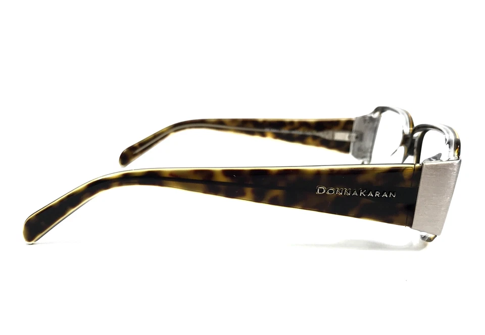 Monturas de gafas Donna Karan DK1541 3222 plata tortuga rectángulo 52-16-130 Foto 3 de 4