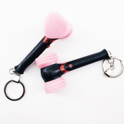 Kpop Bastone Leggero Rosa Nero Mini Portachiavi Portachiavi Martello Cuore Portachiavi Ventilatori CBY - Foto 9 di 11