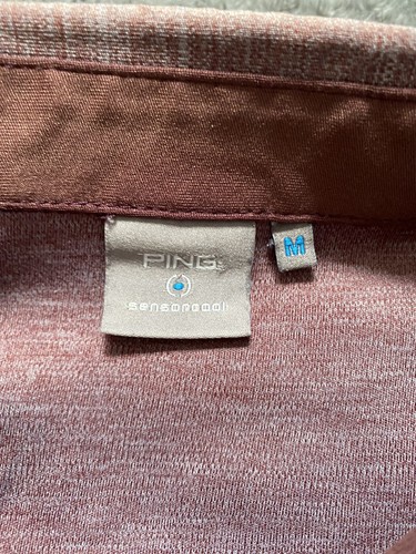 PING Herren Sensor cooles Poloshirt Größe Medium M Golf Top kurzärmlig sehr guter Zustand - Bild 4 von 8