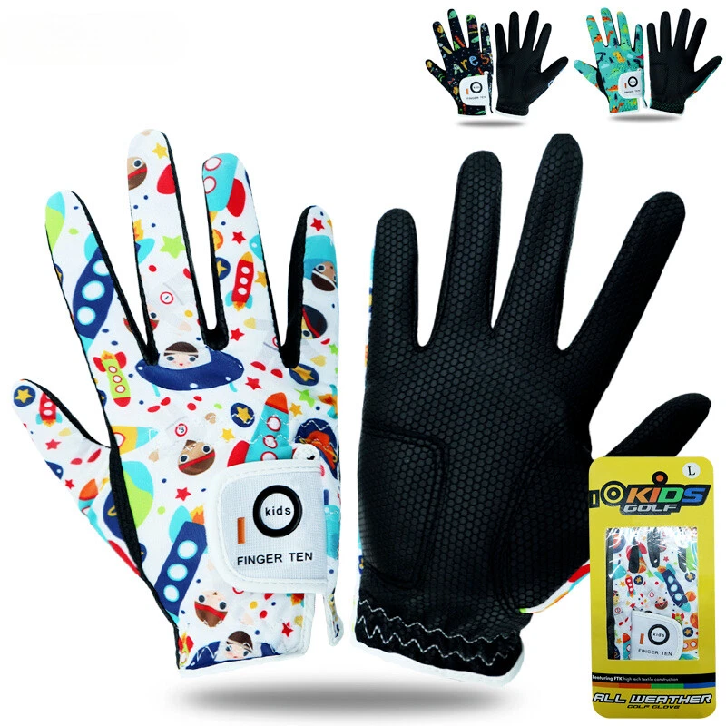 1双青少年儿童青少年幼儿高尔夫手套男孩女孩透气舒适 — 第 2/4 张图片