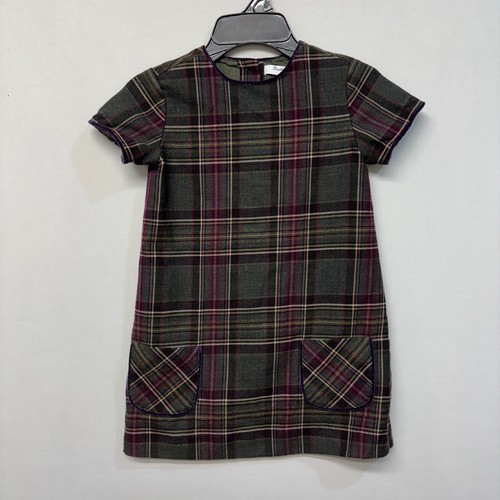 Brooks Brothers Fleece Girl Kids 100% Wool Mini Dress Size 6 Plaid M293 -7 - Picture 14 of 14