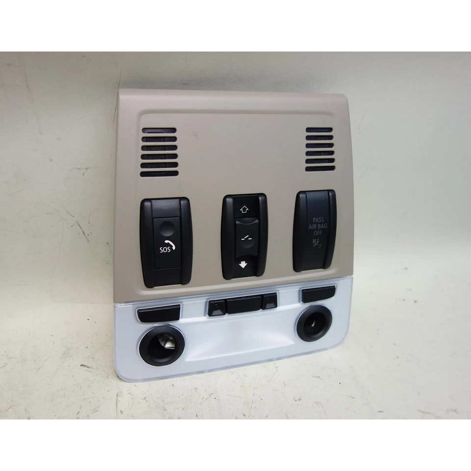 BMW E82 2008-2013 cupé serie 1 unidad de interruptor de luz de mapa delantero techo corredizo beige OEM Foto 2 de 4