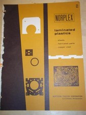 Northern Plastics Corp Catalog~Asbestos~Norplex Plastic Laminates~1956~LaCrosse