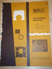 Northern Plastics Corp Catalog~Asbestos~Norplex Plastic Laminates~1956~LaCrosse