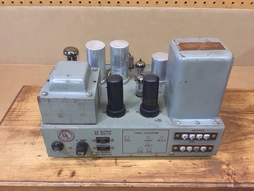 Three 50s Stromberg Carlson AR-410 6F6 6V6 Vacuum Tube Mono Amplifier Custom 400 - Picture 8 of 24