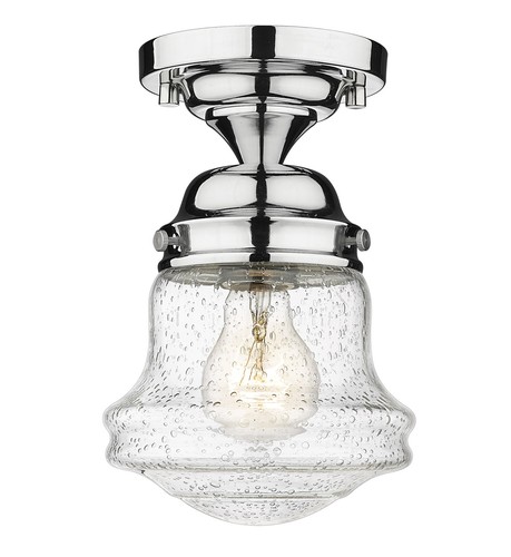 Z-Lite 736F10 Vaughn 11"W Semi-Flush Ceiling Fixture - Chrome