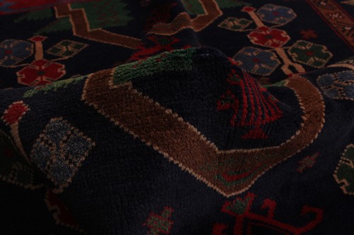 Traditional Hand Knotted Area Rug 8'6" x 11'6" Wool Carpet - Picture 5 of 5