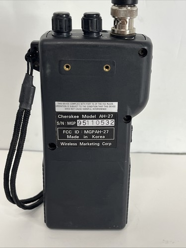 VTG Cherokee AH-27 Handheld CB Transceiver Radio With Manual 40ch Tested Read! - Zdjęcie 11 z 20