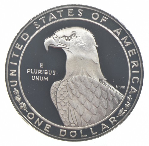 1983-S Proof Olympic Discus Commemorative Silver Dollar $1 *4674 - Picture 2 of 3