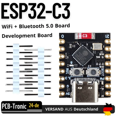 MARKENLOS ESP32-C3 Super Mini Development Board WiFi Bluetooth USB-C IoT Sensoren Arduino